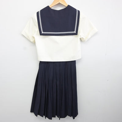 【中古】東京都 國學院大學久我山中学高等学校 女子制服 3点（セーラー服・スカート）sf034705