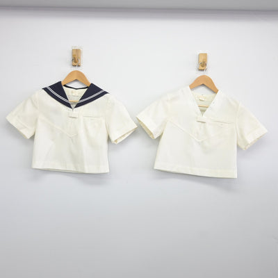 【中古】東京都 國學院大學久我山中学高等学校 女子制服 3点（セーラー服・スカート）sf034705