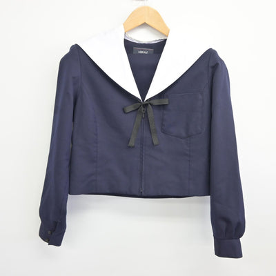 【中古】愛知県 笈瀬中学校 女子制服 3点（セーラー服・スカート）sf034706