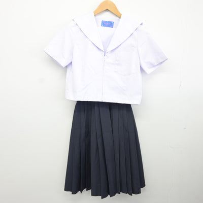 【中古】愛知県 笈瀬中学校 女子制服 3点（セーラー服・スカート）sf034707