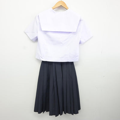 【中古】愛知県 笈瀬中学校 女子制服 3点（セーラー服・スカート）sf034707