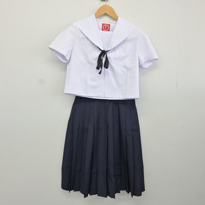 【中古】愛知県 中部中学校 女子制服 5点（セーラー服・スカート）sf034714