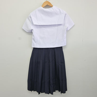 【中古】愛知県 中部中学校 女子制服 5点（セーラー服・スカート）sf034714