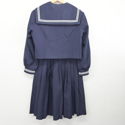 【中古】千葉県 牧野原中学校 女子制服 3点（セーラー服・スカート）sf034723