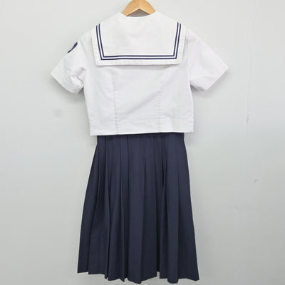 【中古】千葉県 牧野原中学校 女子制服 4点（セーラー服・セーラー服・スカート）sf034724