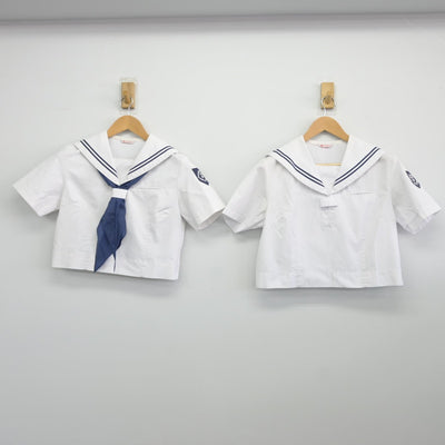 【中古】千葉県 牧野原中学校 女子制服 4点（セーラー服・セーラー服・スカート）sf034724