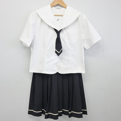 【中古】福島県 いわき市立泉中学校 女子制服 3点（シャツ・スカート）sf034736