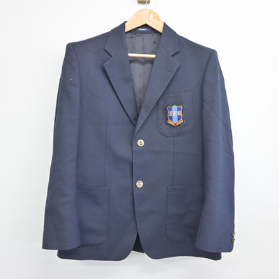 【中古】福島県 磐城農業高等学校 男子制服 2点（ブレザー・ズボン）sf034737