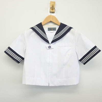 【中古】埼玉県 川口市立西中学校 女子制服 4点（セーラー服・スカート）sf034739