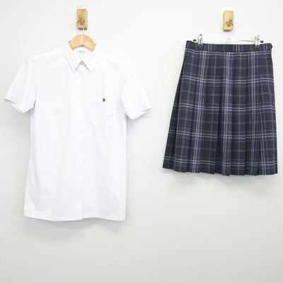 【中古】埼玉県 叡明高等学校 女子制服 2点（シャツ・スカート）sf034747