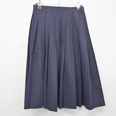 【中古】福岡県 福岡市立姪浜中学校 女子制服 3点（ニットベスト・シャツ・スカート）sf034752