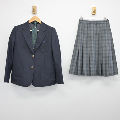 【中古】宮城県 仙台市立七北田中学校 女子制服 3点（ブレザー・スカート）sf034755