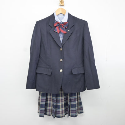 【中古】静岡県 オイスカ浜松国際高等学校 女子制服 6点（ブレザー・シャツ・スカート）sf034789