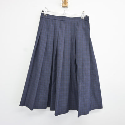 【中古】福岡県 横手中学校 女子制服 2点（シャツ・スカート）sf034804