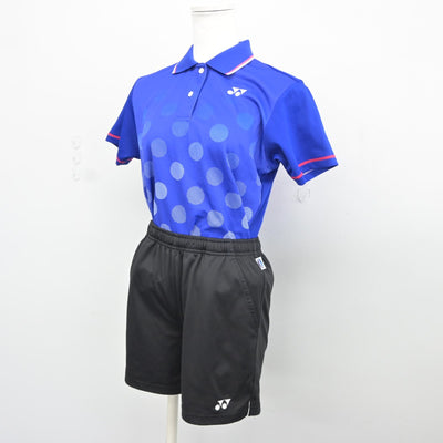 【中古】福岡県 横手中学校/テニス部ユニフォーム 女子制服 2点（部活ユニフォーム 上・部活ユニフォーム 下）sf034809