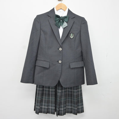 【中古】岡山県 興譲館高等学校 女子制服 4点（ブレザー・シャツ・スカート）sf034814