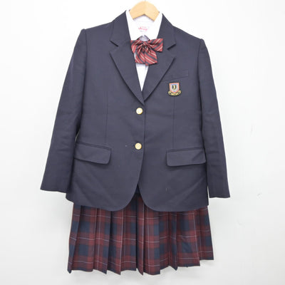 【中古】秋田県 秋田市立城南中学校 女子制服 4点（ブレザー・シャツ・スカート）sf034823