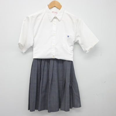 【中古】東京都 江戸川女子高等学校 女子制服 2点（シャツ・スカート）sf034839