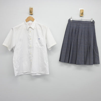 【中古】東京都 江戸川女子高等学校 女子制服 2点（シャツ・スカート）sf034839