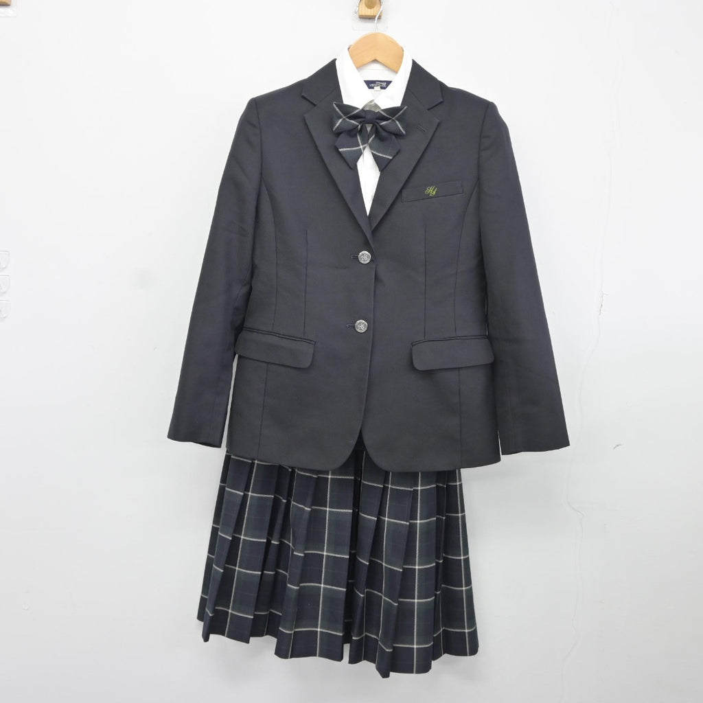 【中古】滋賀県 彦根総合高等学校 女子制服 4点（ブレザー・シャツ・スカート）sf034844