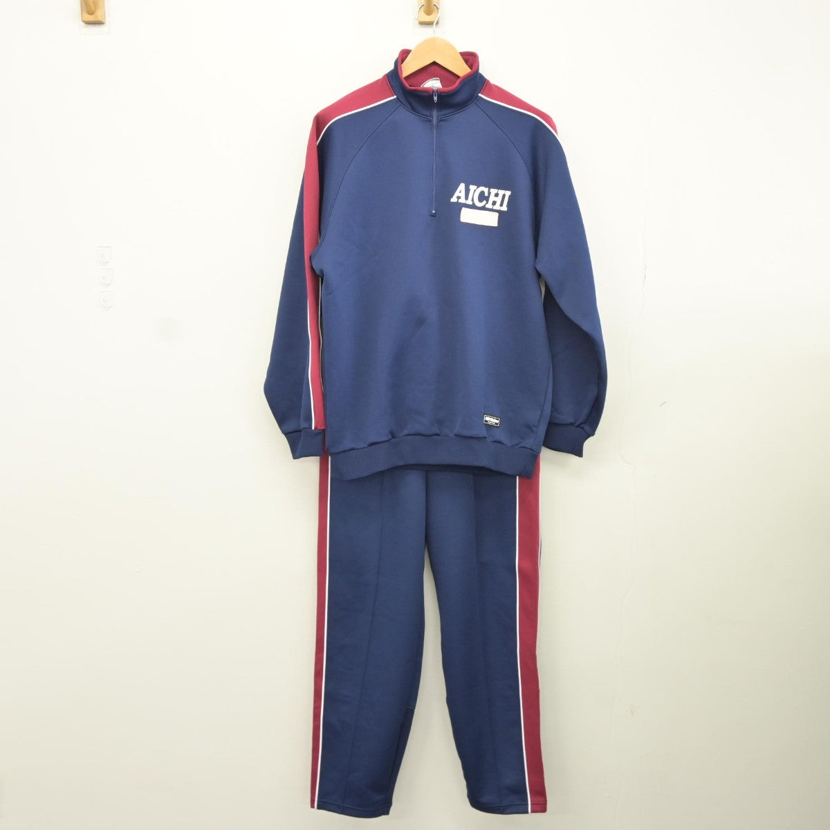 【中古】愛知県 愛知中学校愛知高等学校 男子制服 2点（ジャージ 上・ジャージ 下）sf034854