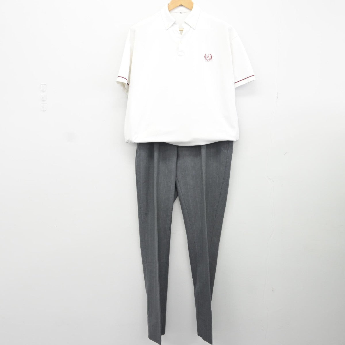 【中古】愛知県 愛知中学校愛知高等学校 男子制服 2点（シャツ・ズボン）sf034855