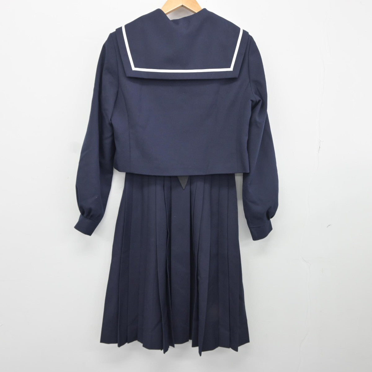 【中古】愛知県 名古屋市立駒方中学校 女子制服 3点（セーラー服・スカート）sf034862