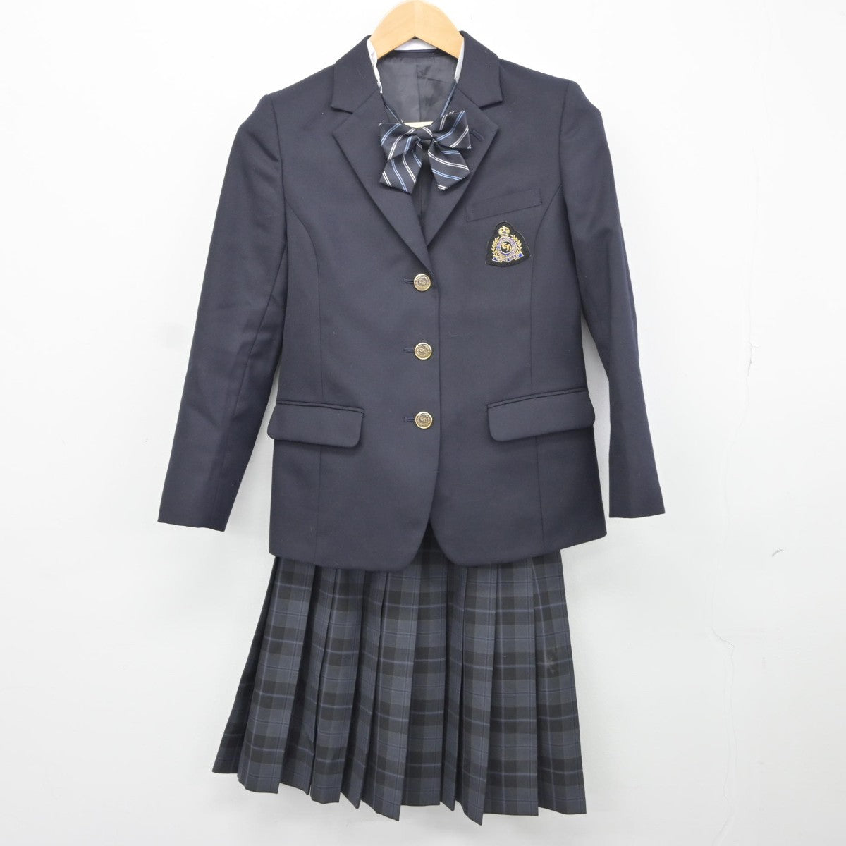 【中古】東京都 橘高等学校 女子制服 3点（ブレザー・スカート）sf034865