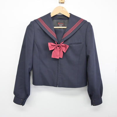 【中古】和歌山県 海南高等学校 女子制服 3点（セーラー服・スカート）sf034877