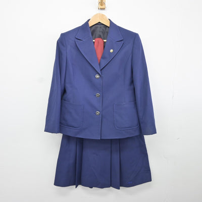 【中古】広島県 福山明王台高等学校 女子制服 5点（ブレザー・ニット・スカート）sf034884