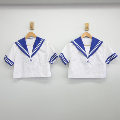 【中古】熊本県 熊本市立飽田中学校 女子制服 2点（セーラー服）sf034892