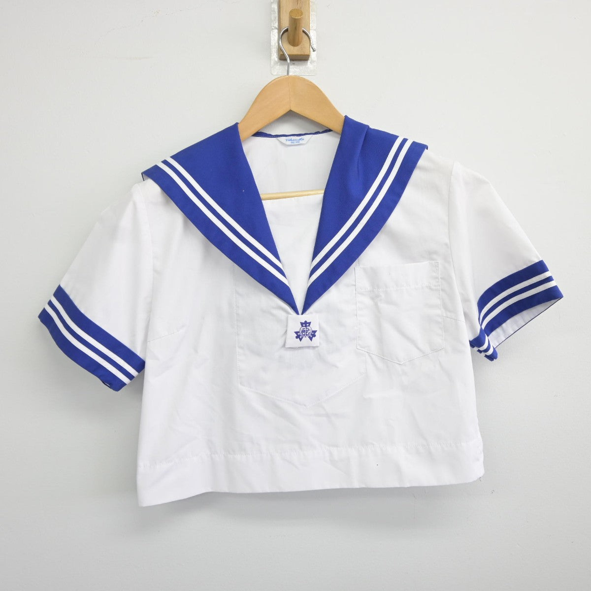 【中古】熊本県 熊本市立飽田中学校 女子制服 2点（セーラー服）sf034892