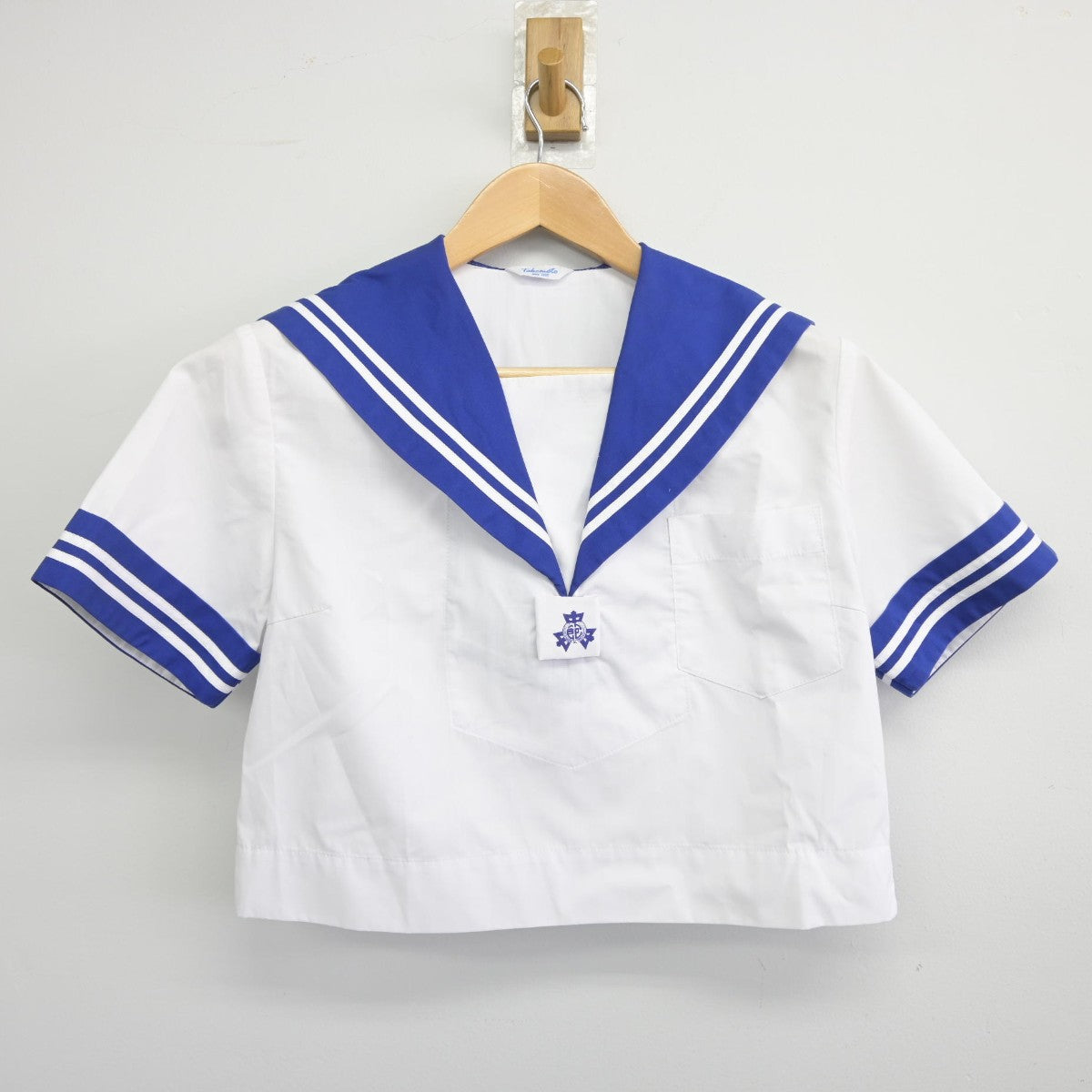 【中古】熊本県 熊本市立飽田中学校 女子制服 2点（セーラー服）sf034892