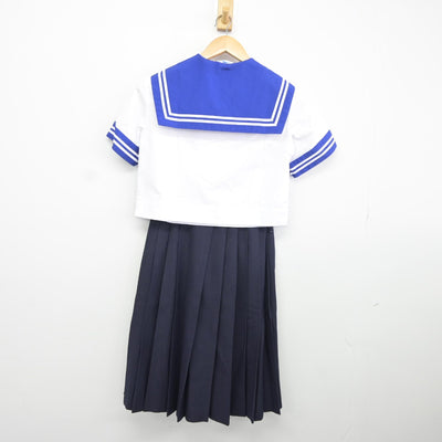 【中古】熊本県 熊本市立飽田中学校 女子制服 4点（セーラー服・スカート）sf034893