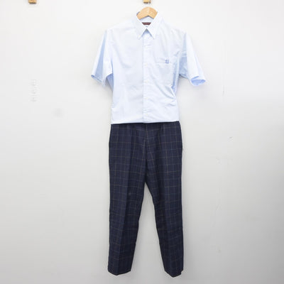 【中古】愛知県 日本福祉大学付属高等学校 男子制服 2点（シャツ・ズボン）sf034916