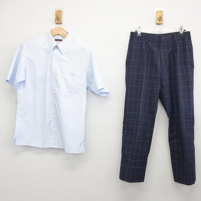 【中古】愛知県 日本福祉大学付属高等学校 男子制服 2点（シャツ・ズボン）sf034916