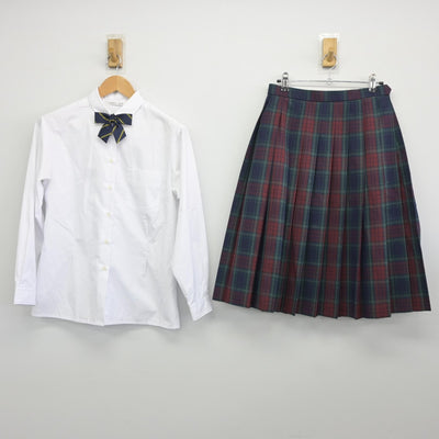 【中古】福岡県 筑陽学園中学高等学校 女子制服 5点（ブレザー・ニット・シャツ・スカート）sf034924