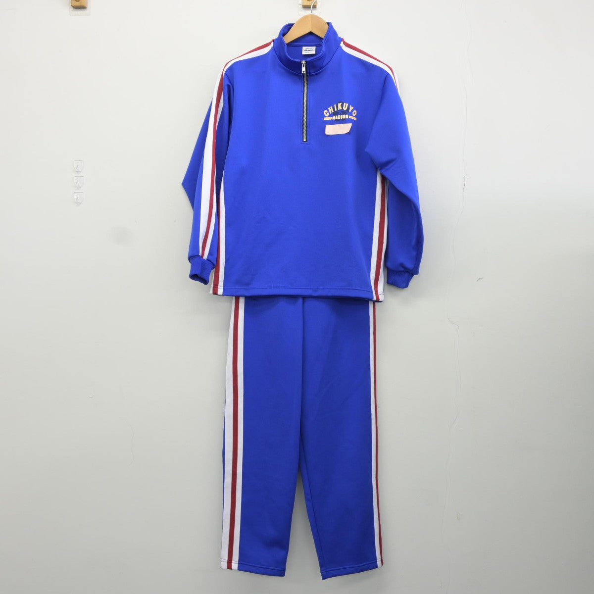 【中古】福岡県 筑陽学園中学高等学校 女子制服 2点（ジャージ 上・ジャージ 下）sf034925