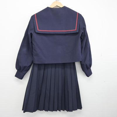 【中古】和歌山県 那賀高等学校 女子制服 3点（セーラー服・スカート）sf034973