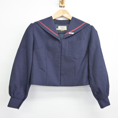 【中古】和歌山県 那賀高等学校 女子制服 3点（セーラー服・スカート）sf034973