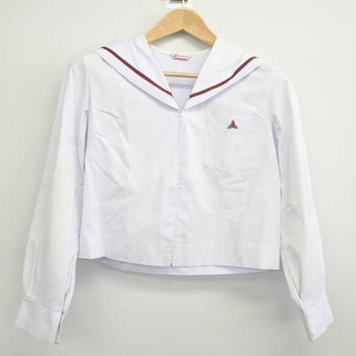 【中古】和歌山県 那賀高等学校 女子制服 2点（セーラー服・スカート）sf034974