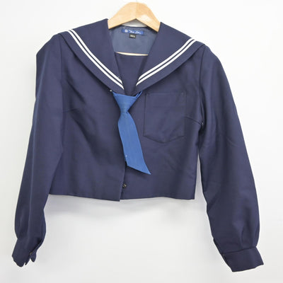 【中古】和歌山県 岩出第二中学校 女子制服 3点（セーラー服・スカート）sf034976