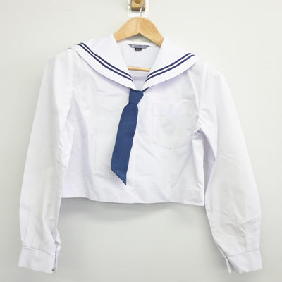 【中古】和歌山県 岩出第二中学校 女子制服 2点（セーラー服・スカート）sf034978