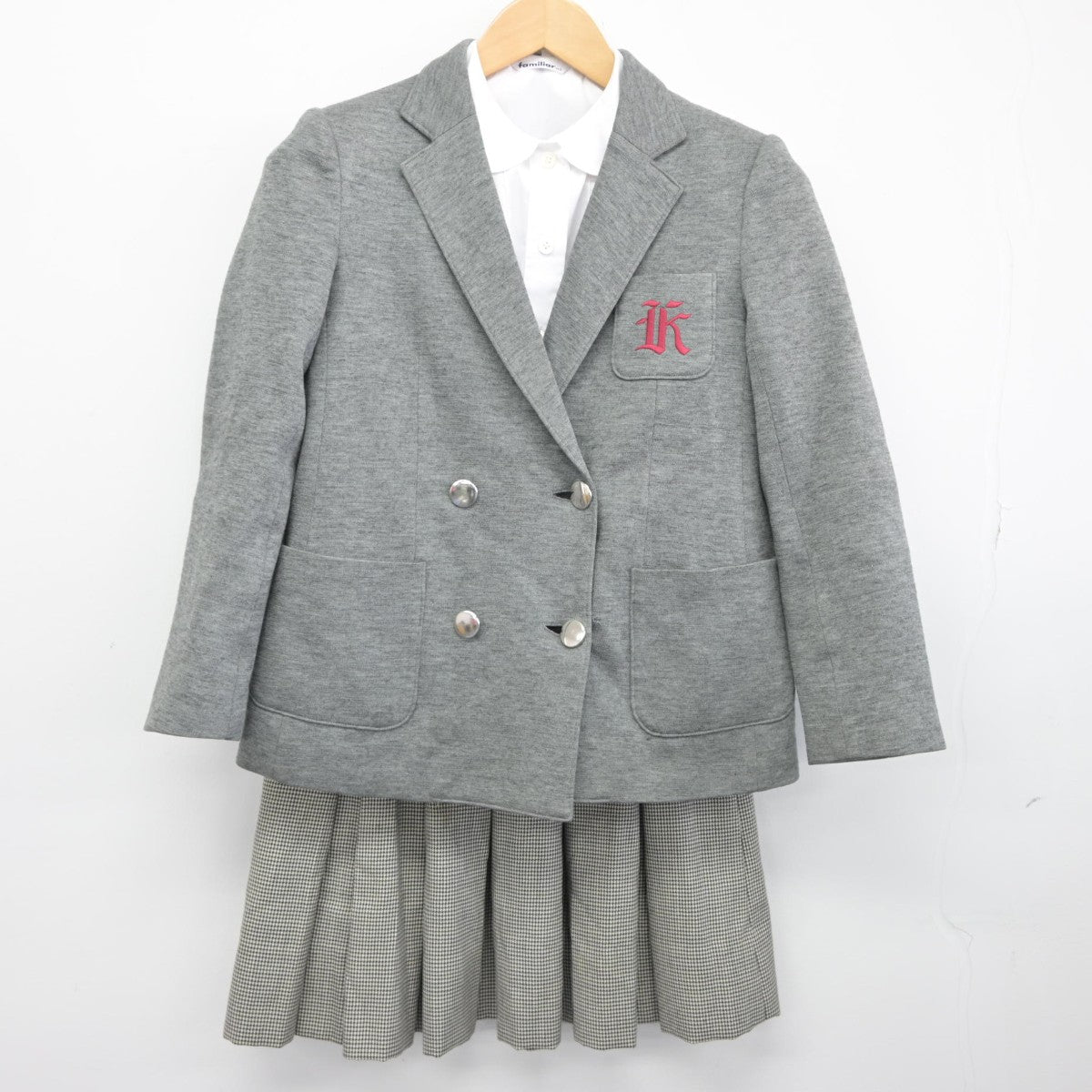 【中古】兵庫県 甲南学園甲南小学校 女子制服 5点（ブレザー・シャツ・スカート）sf034982