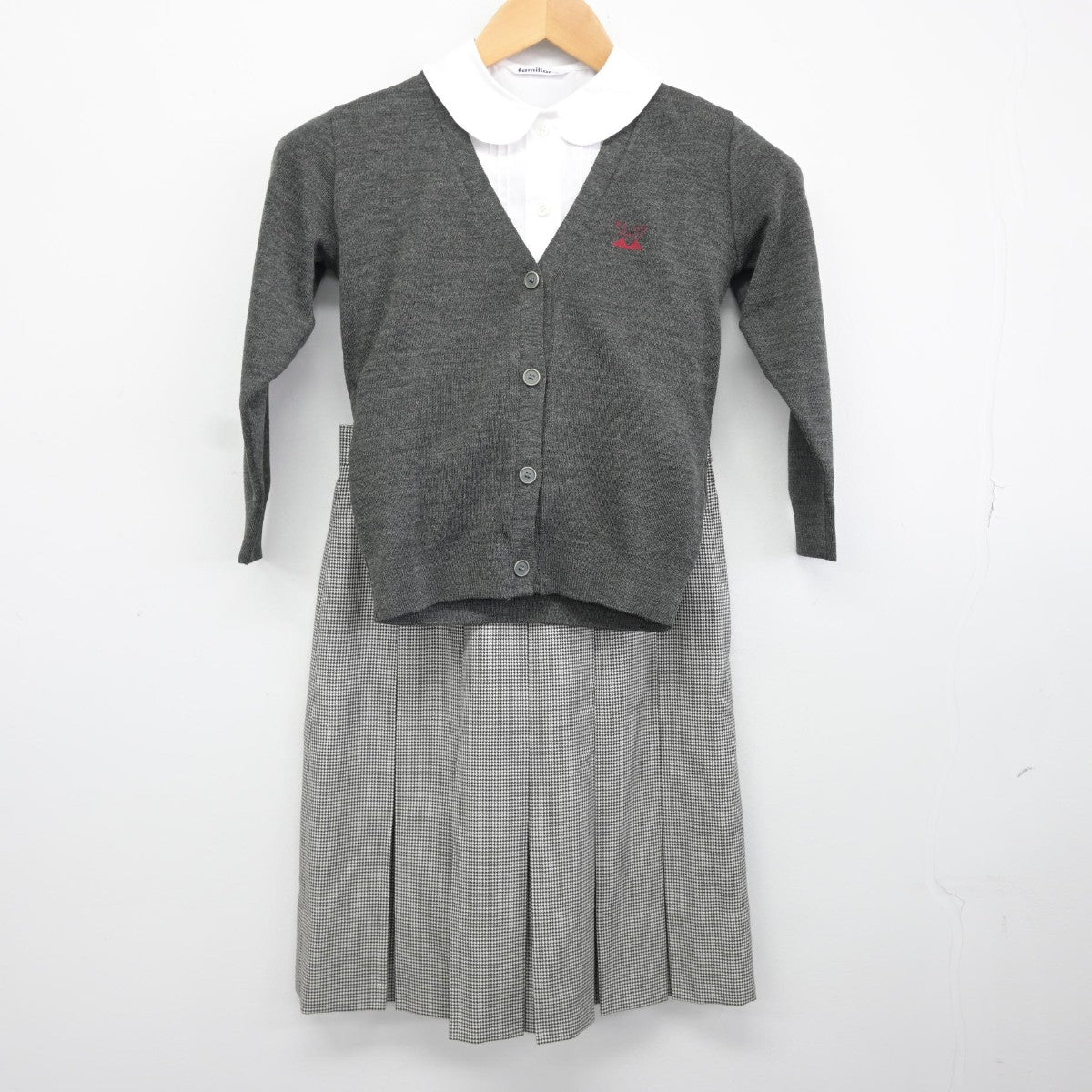 【中古】兵庫県 甲南学園甲南小学校 女子制服 4点（ブレザー・ニット・シャツ・スカート）sf034984