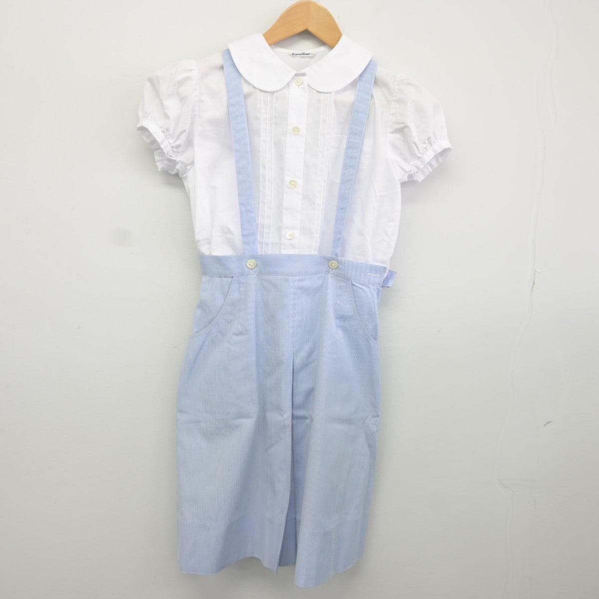 【中古】兵庫県 甲南学園甲南小学校 女子制服 5点（シャツ・スカート）sf034985