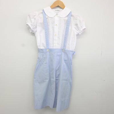 【中古】兵庫県 甲南学園甲南小学校 女子制服 5点（シャツ・スカート）sf034985