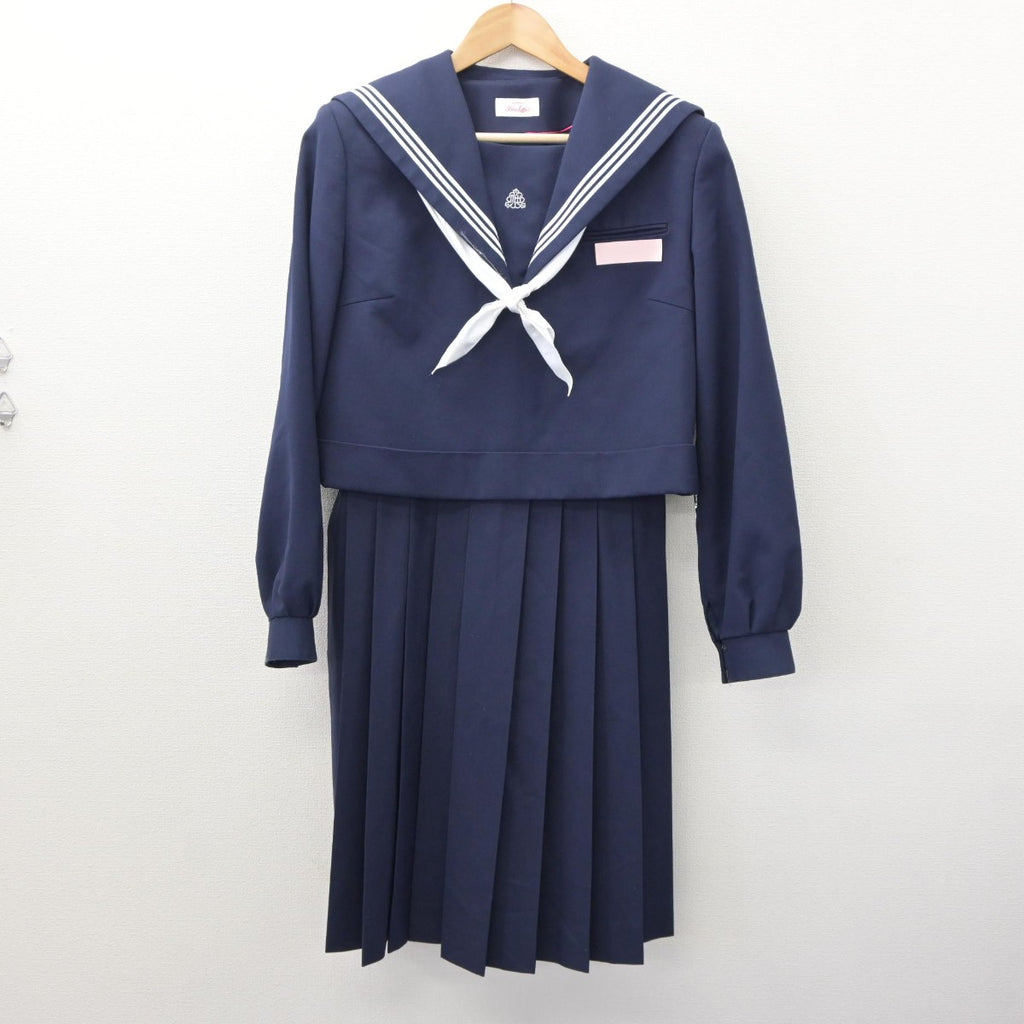 【中古】福岡県 仲津中学校 女子制服 3点（セーラー服・ジャンパースカート）sf035000 | 中古制服通販パレイド