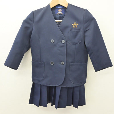 【中古】福岡県 仲津小学校 女子制服 2点（ブレザー・スカート）sf035009