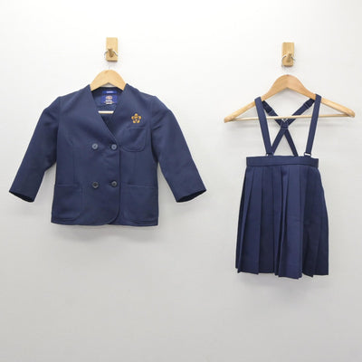 【中古】福岡県 仲津小学校 女子制服 2点（ブレザー・スカート）sf035009